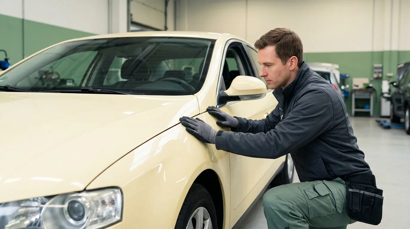 Kontrola jakości przy odbiorze pojazdu po naprawie, 1200x600px